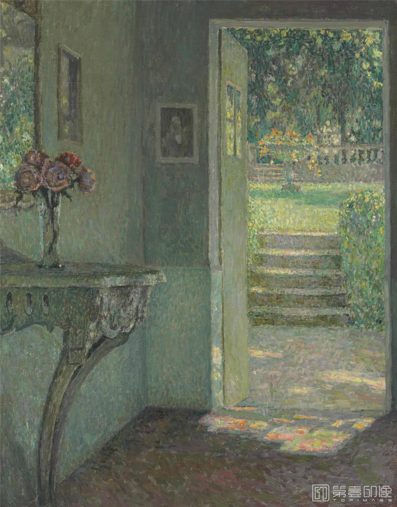 油画-LAPORTEDUJARDIN,LACONSOLE